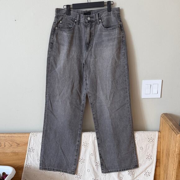 Uniqlo Denim - UNIQLO High Rise Wide Leg Gray Jeans Size 27